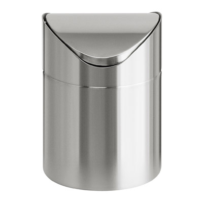 Tisch Abfallbehälter aus Edelstahl - 1,5 Liter